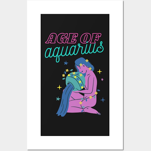 Age of Aquarius, t-shirt, photographic-print Wall Art by hasanclgn